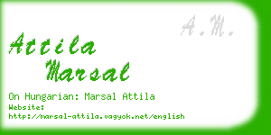 attila marsal business card